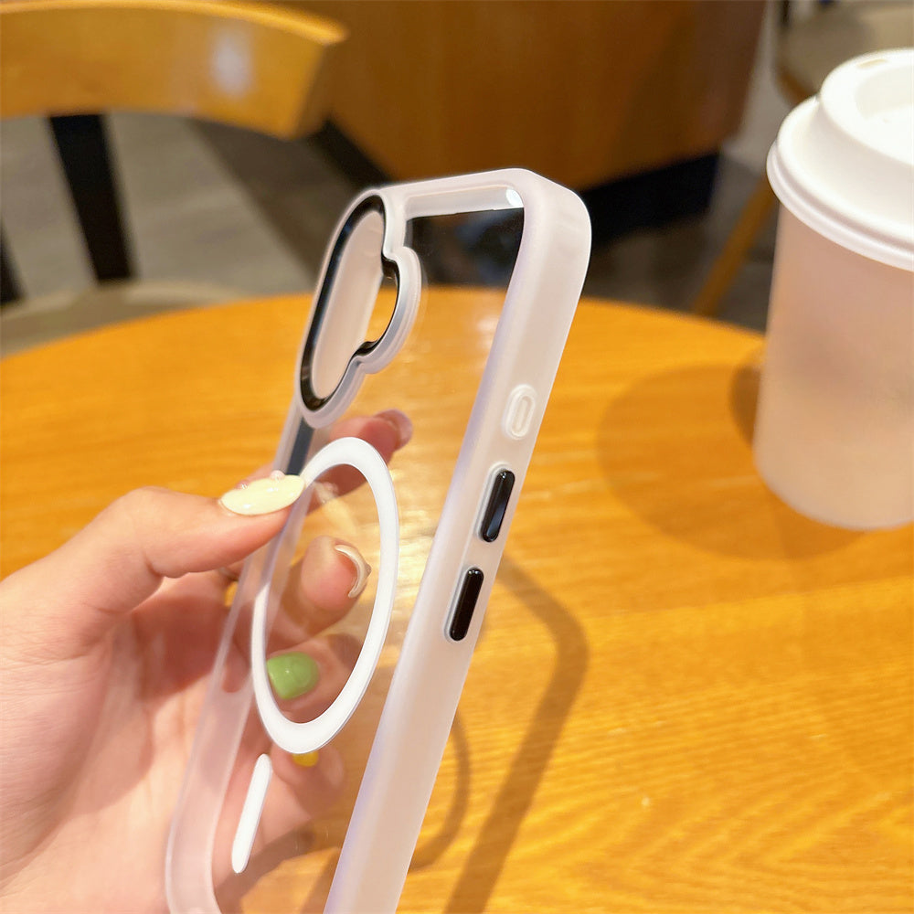 Magnetic Shockproof Acrylic Case For iPhone