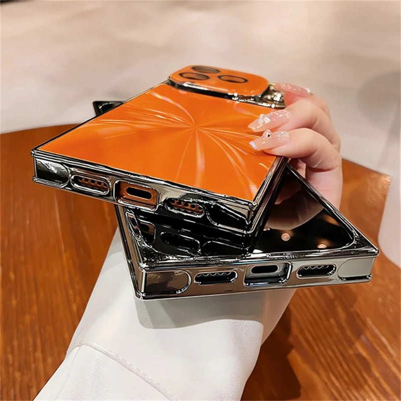 Square Aurora Shine Electroplated iPhone Case for iPhone