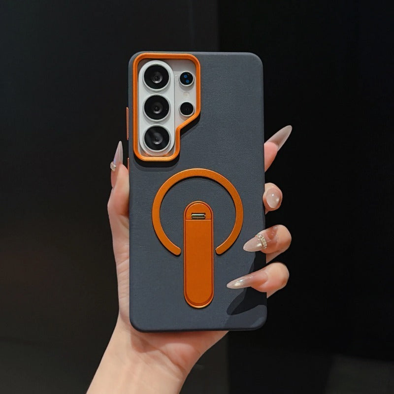 Invisible Stand Magnetic Charging Shockproof Phone Case for Samsung