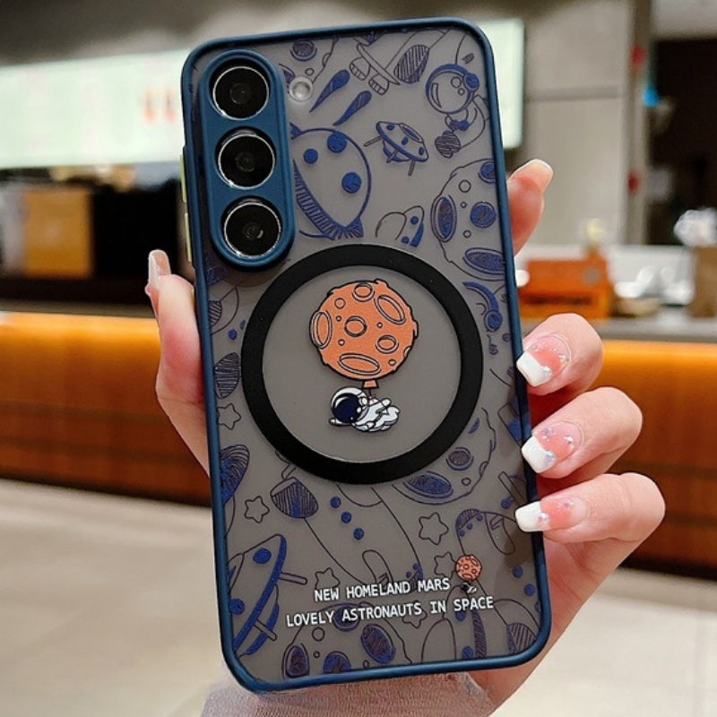 Skin feel astronaut graffiti phone case for Samsung