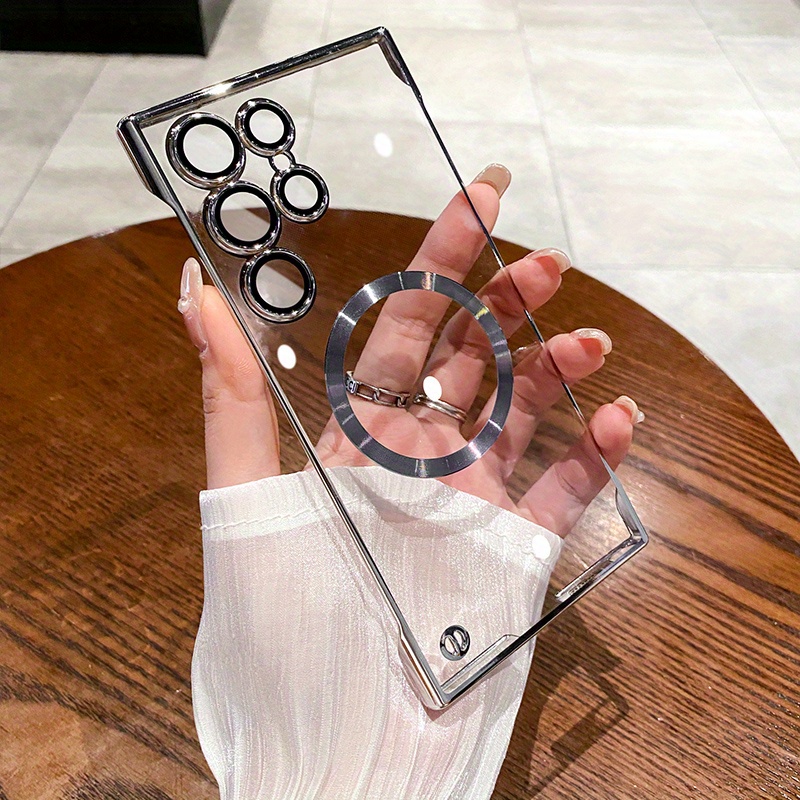 Ultra thin electroplated frameless phone case for Samsung