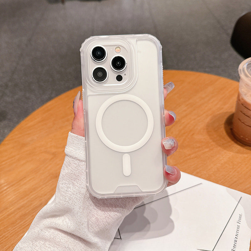 2-in-1 skin sensitive magnetic phone case for iPhone