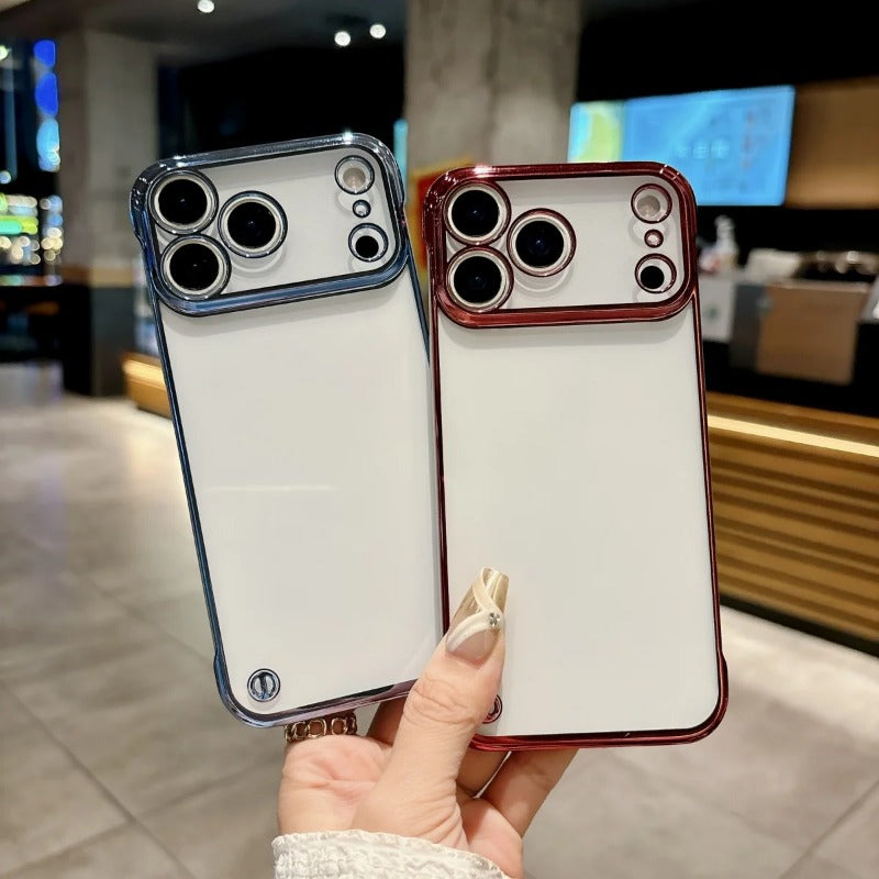 Ultra Thin Plating Frameless Glossy Phone Case For iPhone