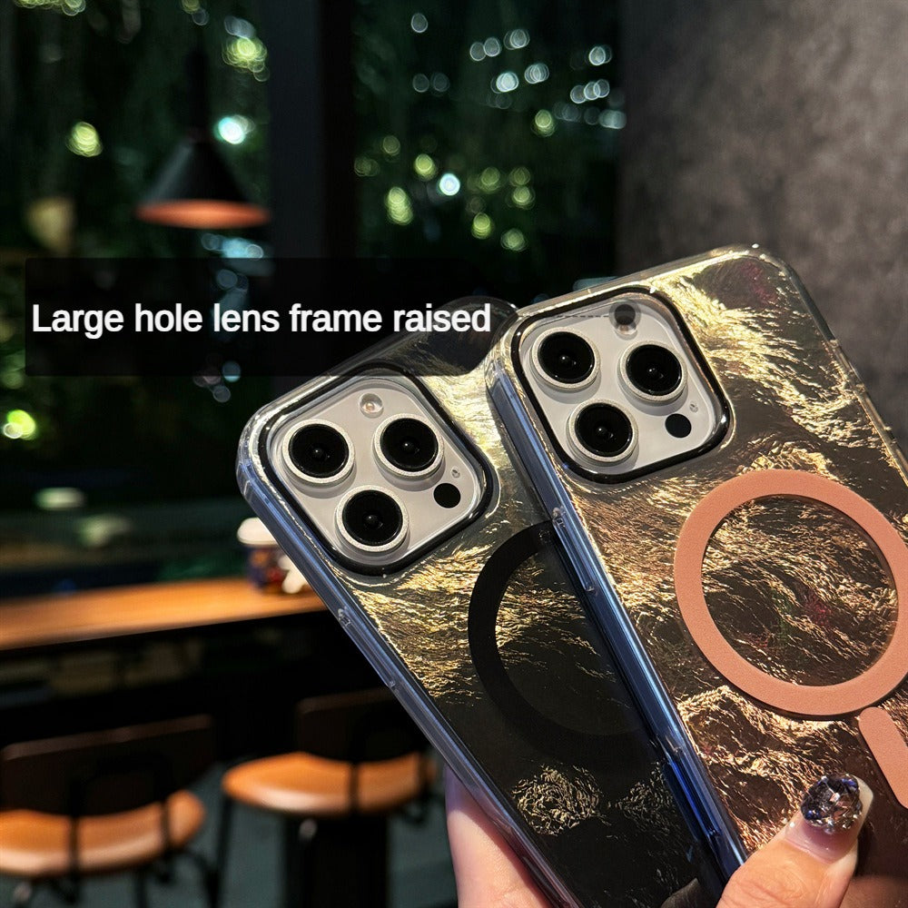 Glacier pattern gradually changing color cool phone case for iPhone