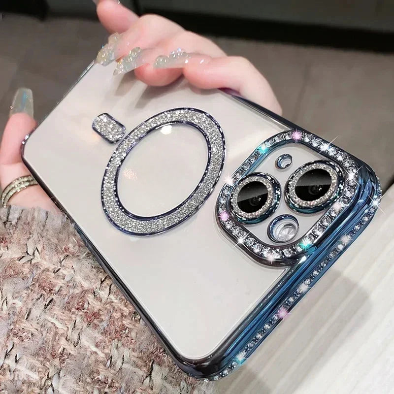 New crystal diamond transparent phone case for iPhone