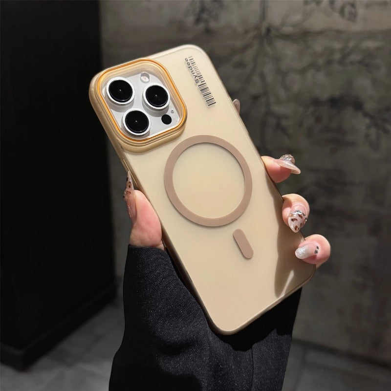 Simple soft gauze translucent phone case for iPhone