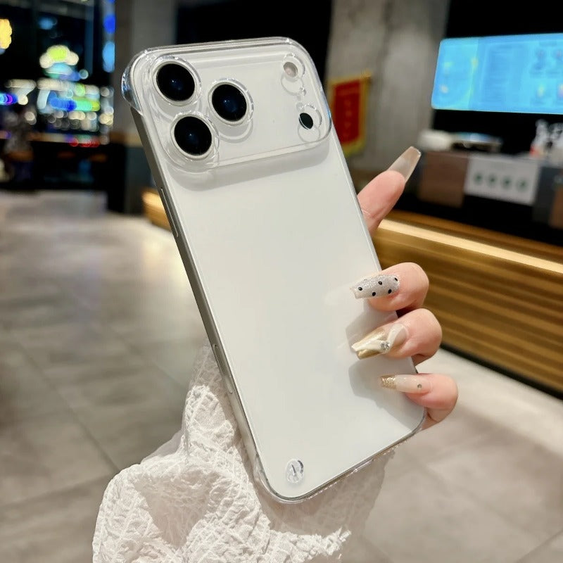 Ultra Thin Plating Frameless Glossy Phone Case For iPhone
