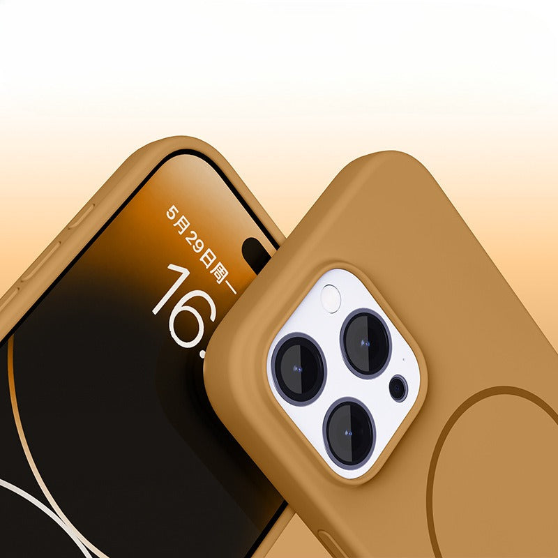 Rotating silicone rope liquid silicone phone case suitable for iPhone