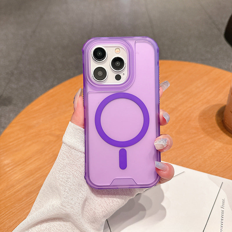 2-in-1 skin sensitive magnetic phone case for iPhone