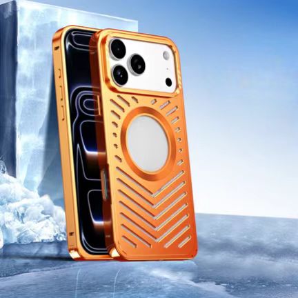 Metal snap-on magnetic phone case for iPhone