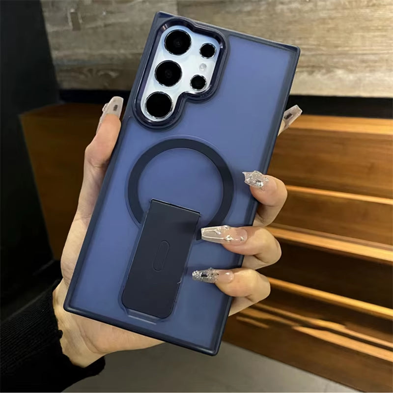 Multi functional folding stand phone case for Samsung