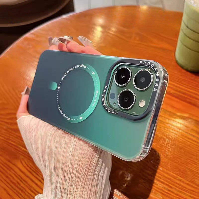 Matte gradient anti drop phone case for iPhone