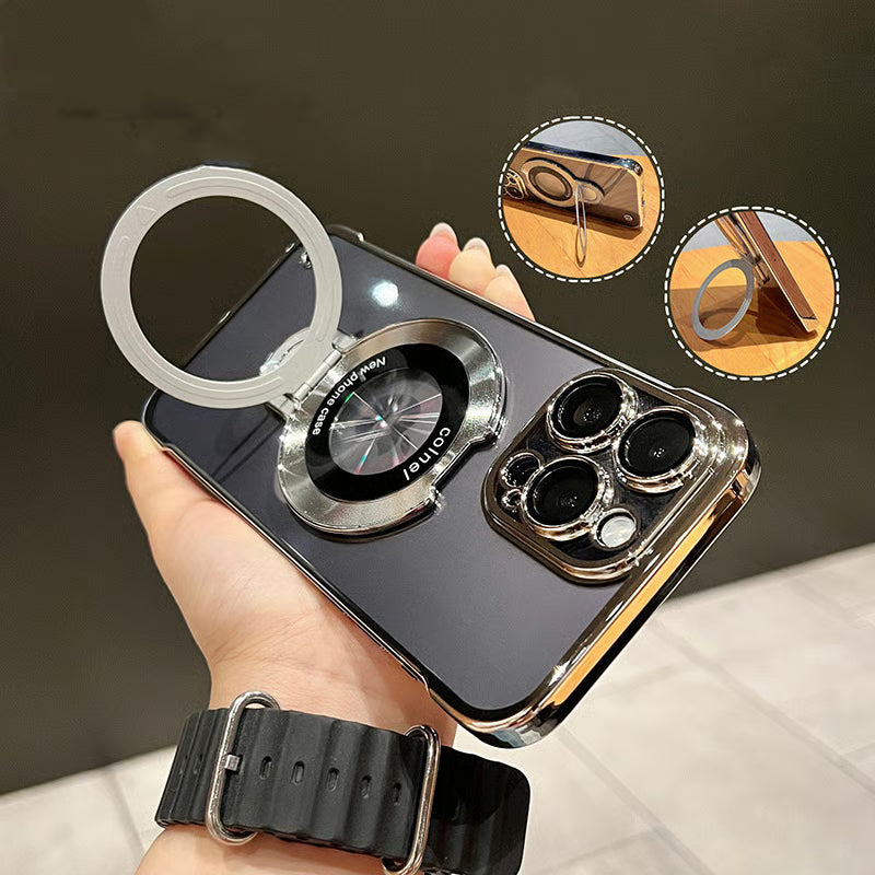 High transparency frameless label holder phone case for iPhone