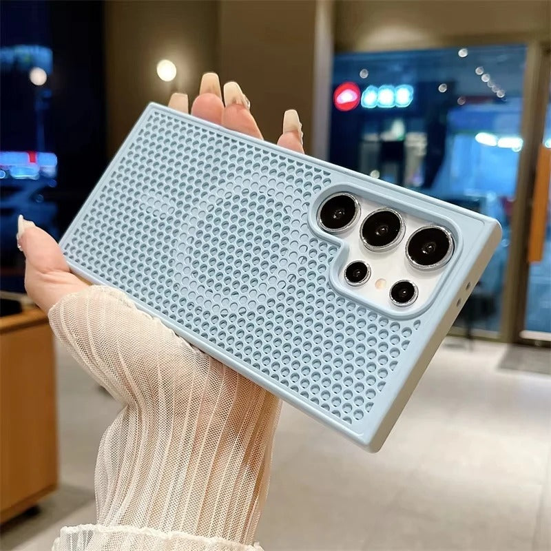 Breathable, shockproof, heat-dissipating magnetic phone case for Samsung