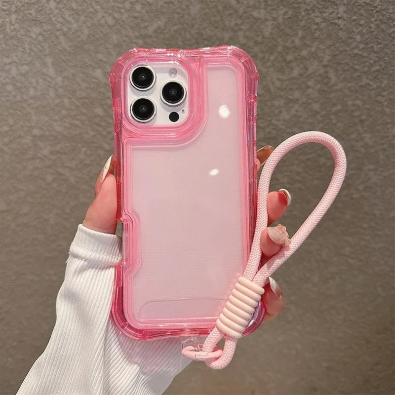 3IN1 Four-corner Airbag Anti-Drop Clear Case For IPhone