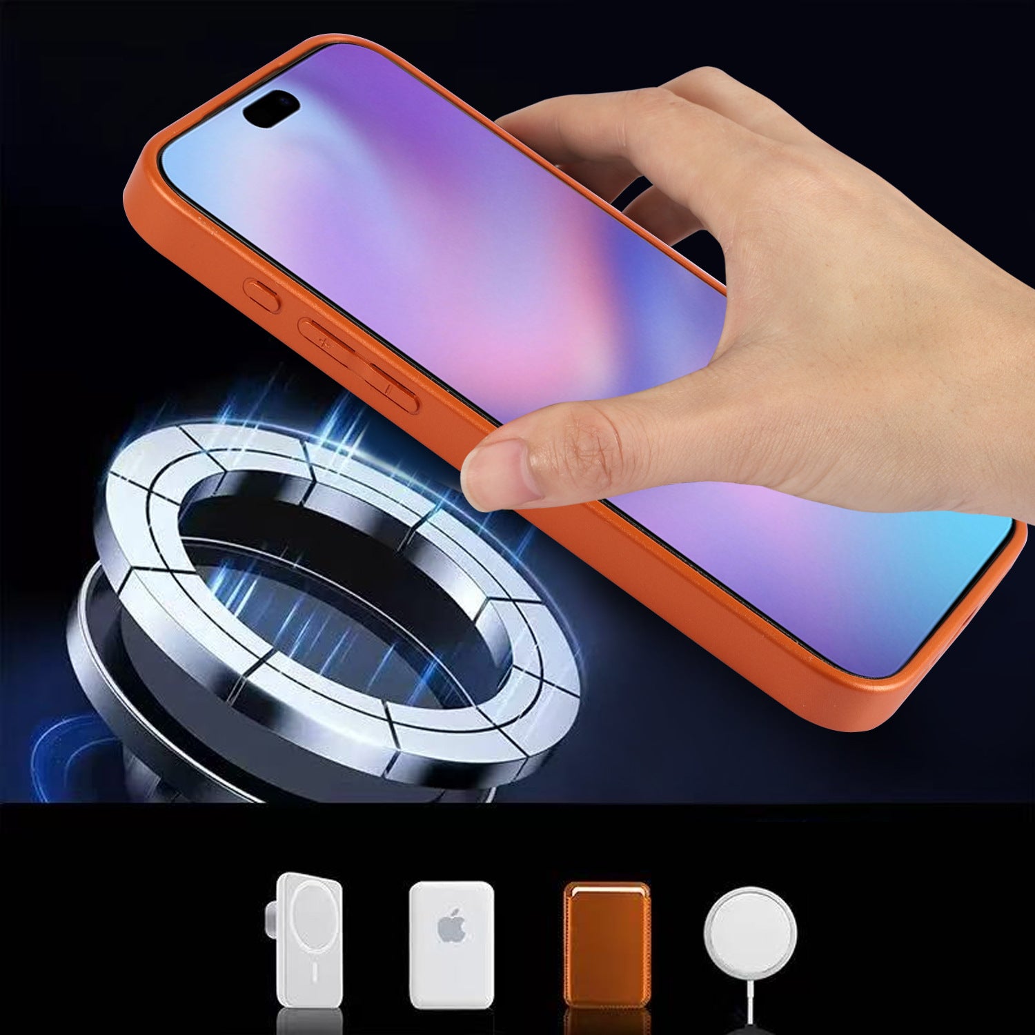 LEKCASE Magnetic iPhone 17 Case &ndash; Full Lens Coverage & Cavity Texture Shockproof Design LEKCASE