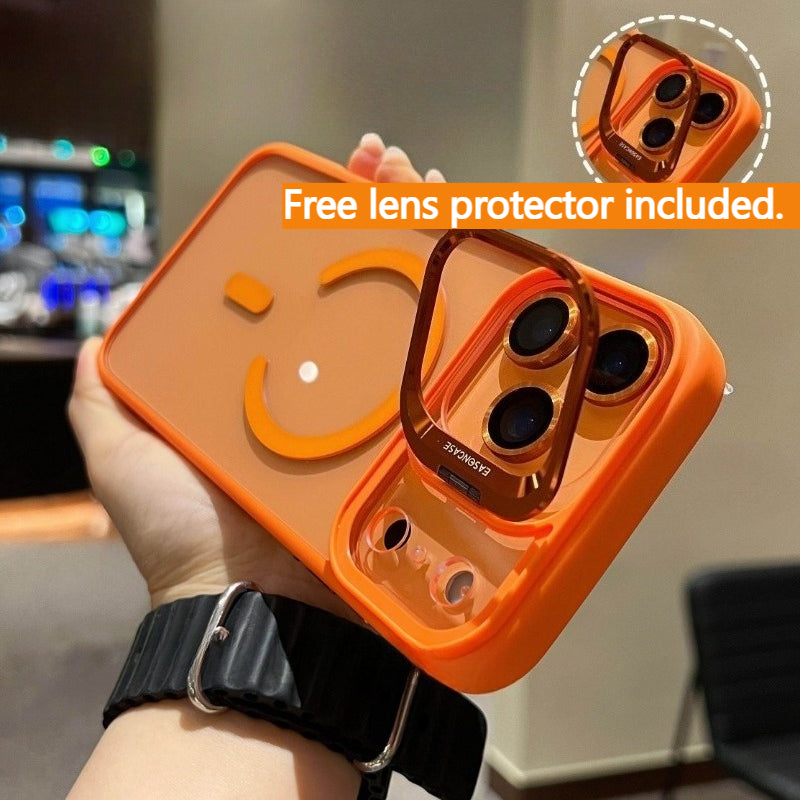 New Magnetic Transparent Invisible lens Holder Phone Case for iPhone