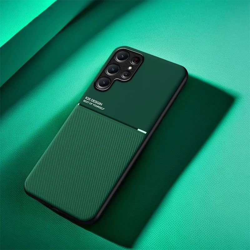 Leather Texture Magnetic Case For Samsung Galaxy