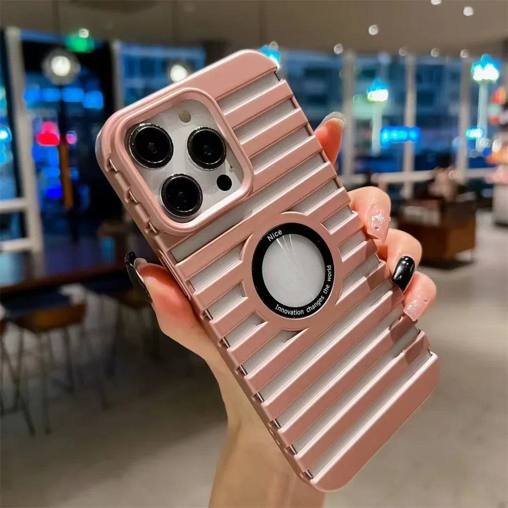 Thin breathable electroplated hard phone case for iPhone