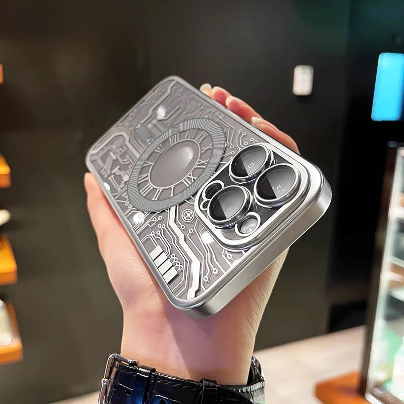 Luxury transparent cool phone case suitable for iPhone