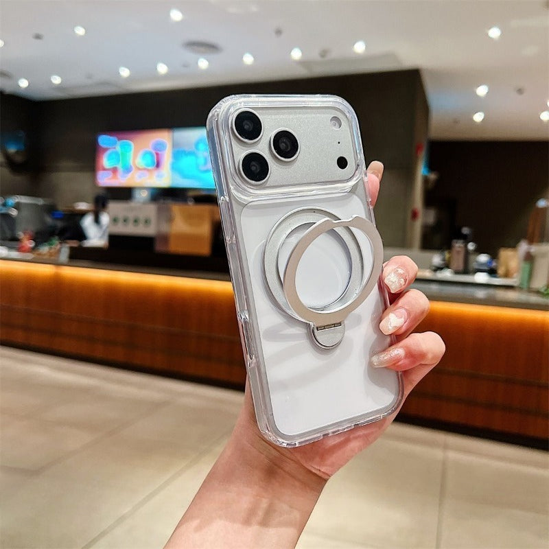 Simple Transparent Magnetic Phone Case for iPhone