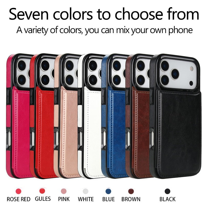  Wallet Leather Cover Phone Case for iPhone
