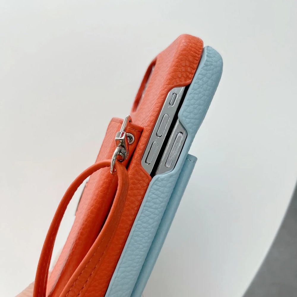Wallet Shoulder Strap Phone Case for iPhone
