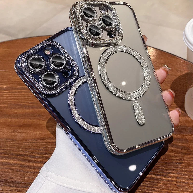 New crystal diamond transparent phone case for iPhone