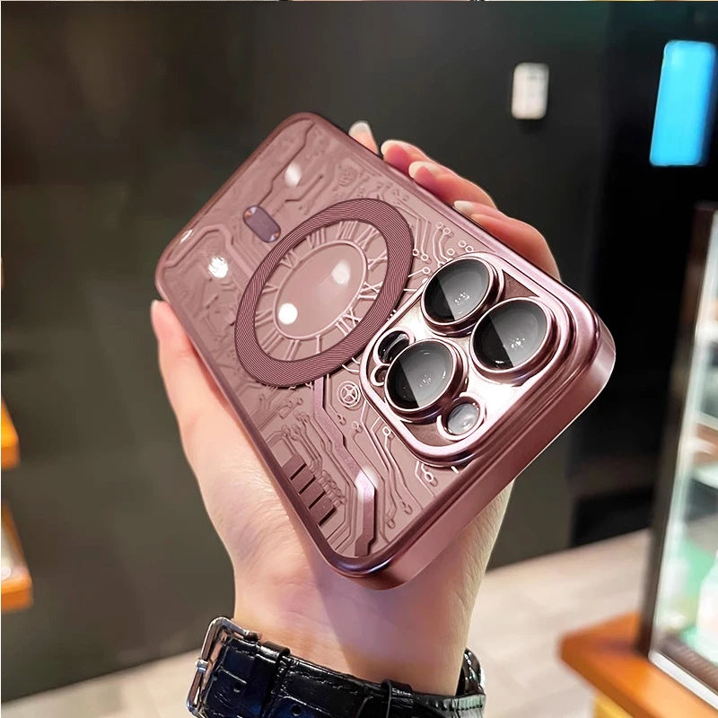 Luxury transparent cool phone case suitable for iPhone