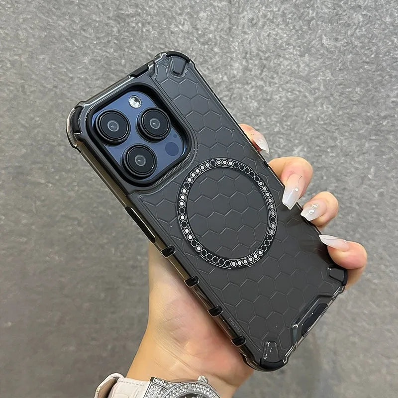Luxury cellular magnetic phone case suitable for iPhone
