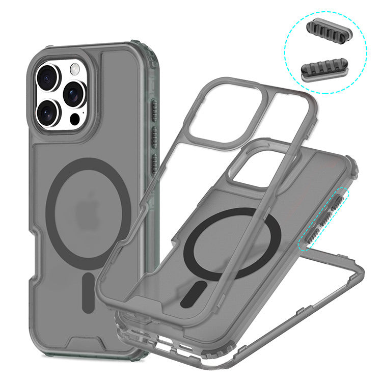 2-in-1 skin sensitive magnetic phone case for iPhone