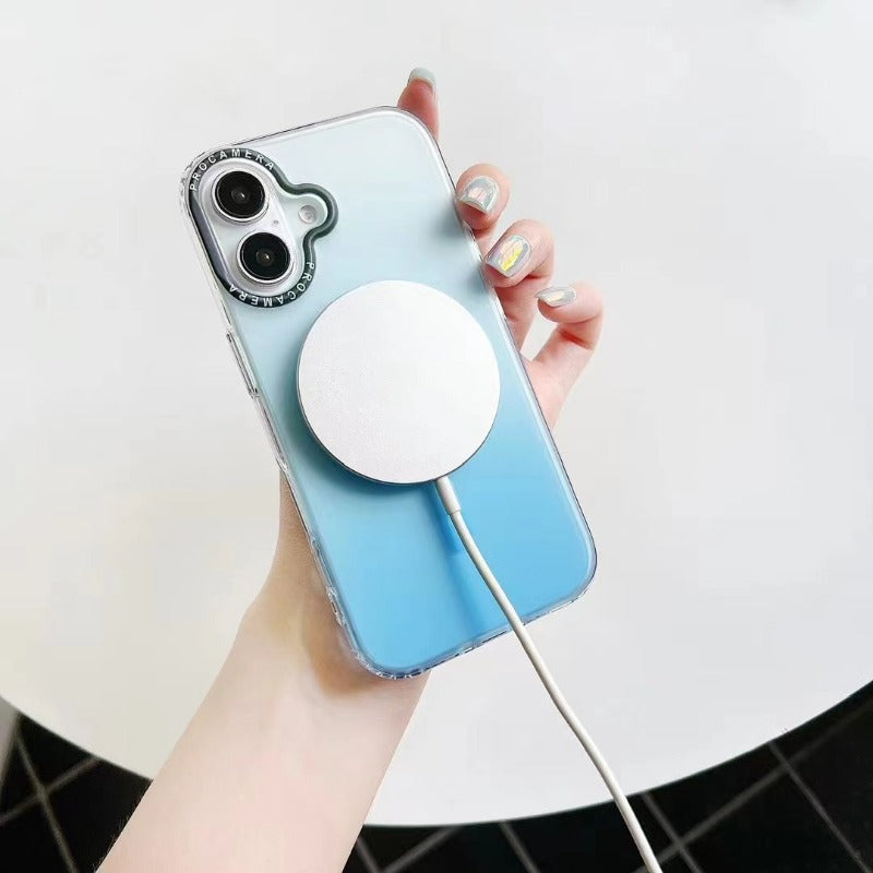 Matte gradient anti drop phone case for iPhone