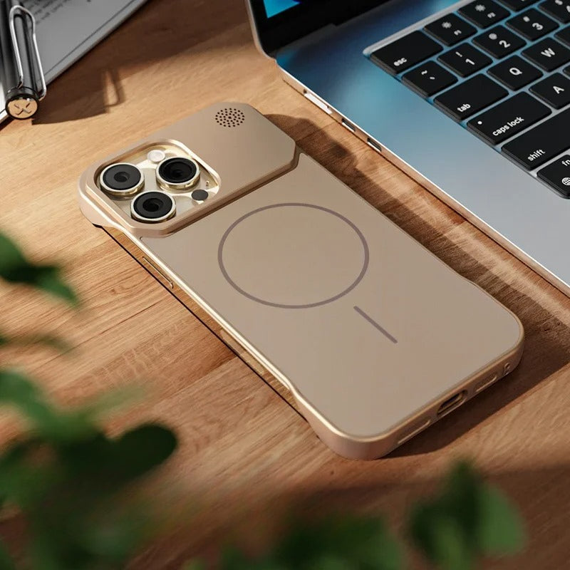 Luxurious no-frame  matte phone case for iPhone