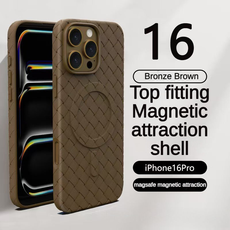 Heat dissipation woven pattern phone case suitable for iPhone