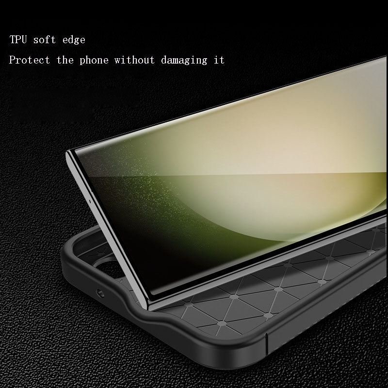 Carbon Fiber Pattern Anti-fall Case For Samsung