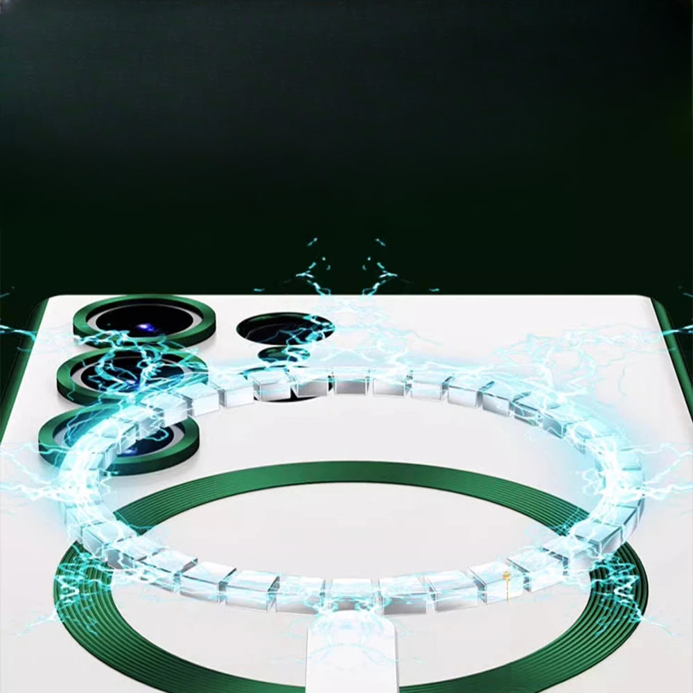 Magnetic plated transparent phone case for Samsung