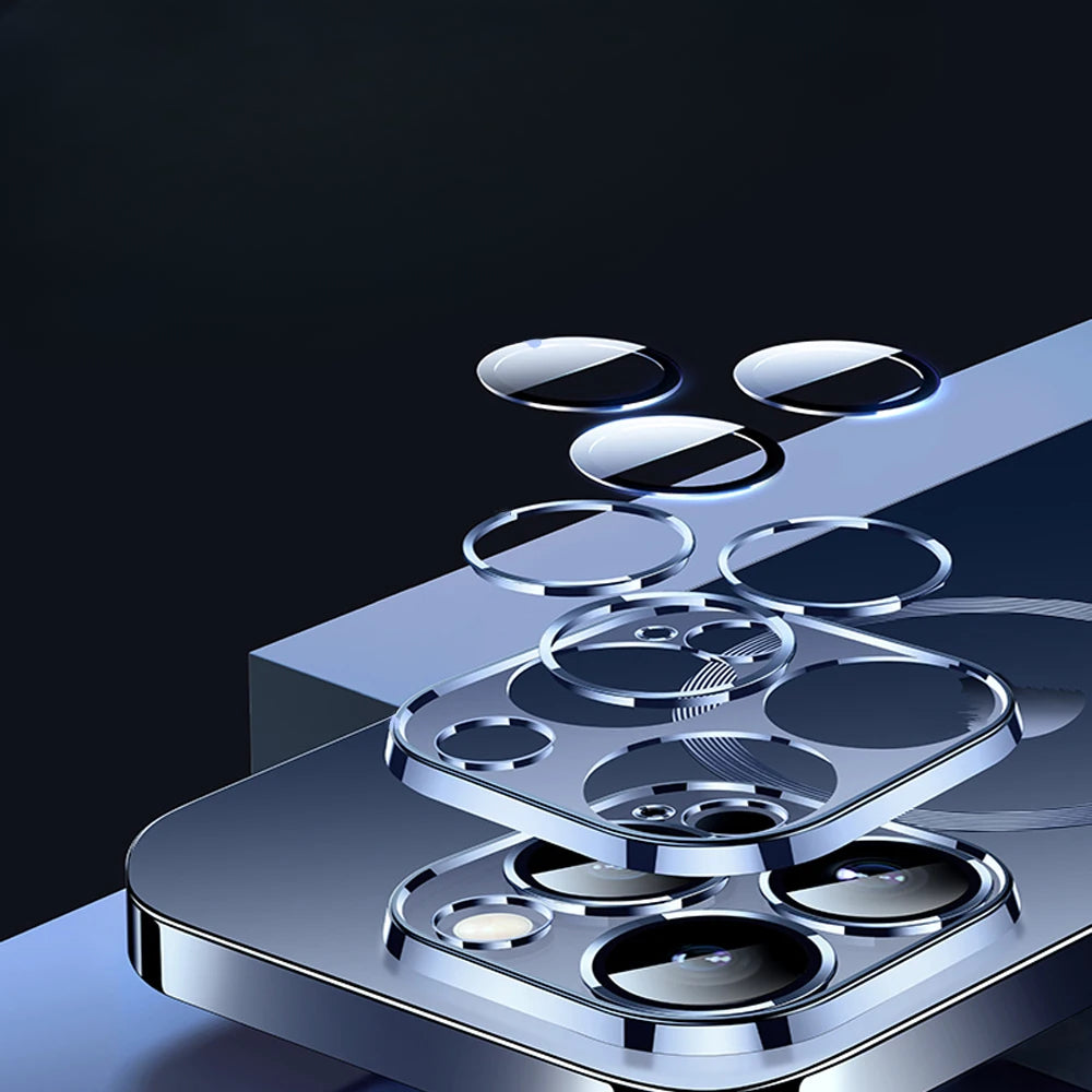 Magnetic plated transparent phone case for Samsung