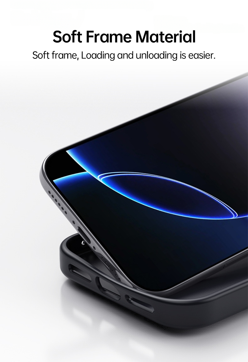 CASESUN carbon fiber textured soft frame iPhone 17 Pro Max case close-up.