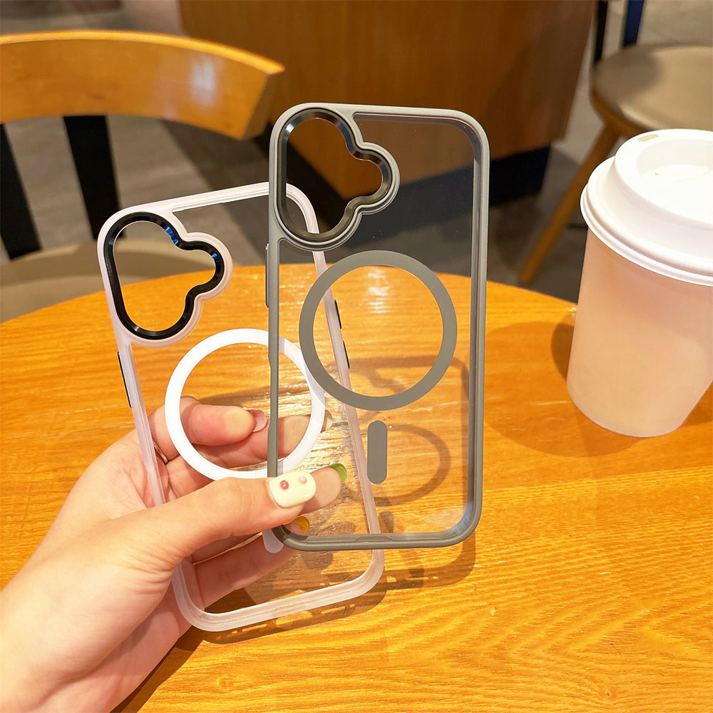 Magnetic Shockproof Acrylic Case For iPhone