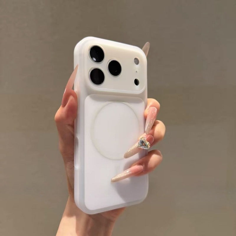 Full-coverage Cute Jelly Magnetic Phone Case for iPhone