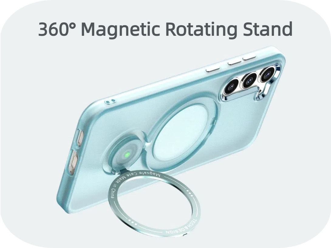 360 Degree Rotating Bracket Mobile Phone Case-lekcase-Black