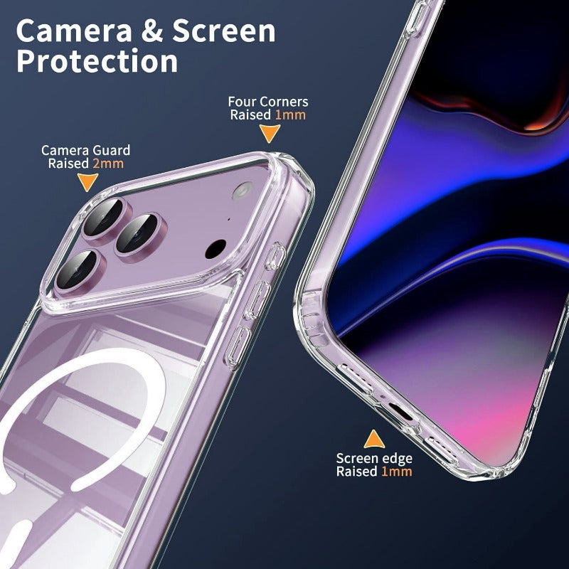 Shockproof phone case for iPhone + tempered glass