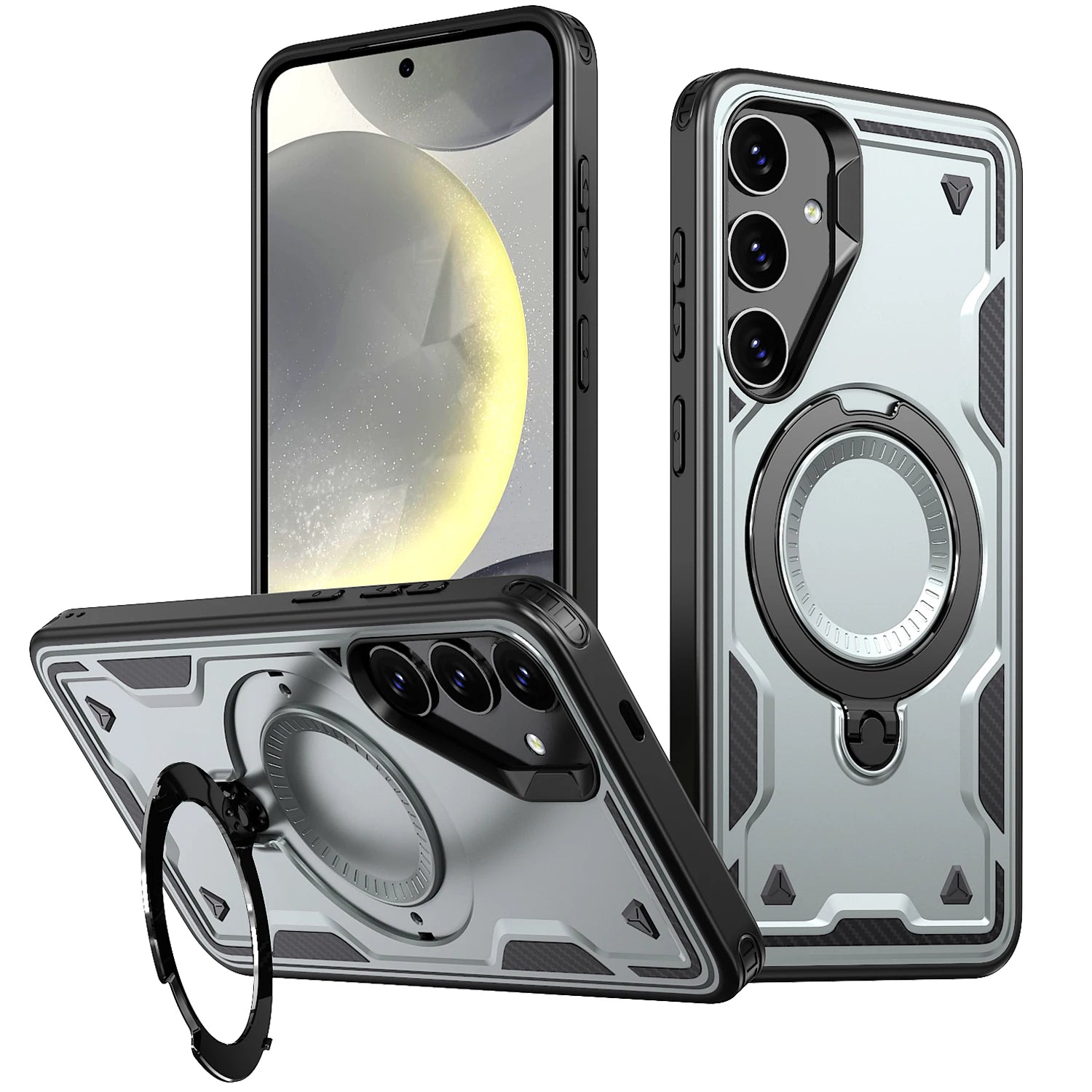 360 degree rotating bracket shockproof phone case for Samsung