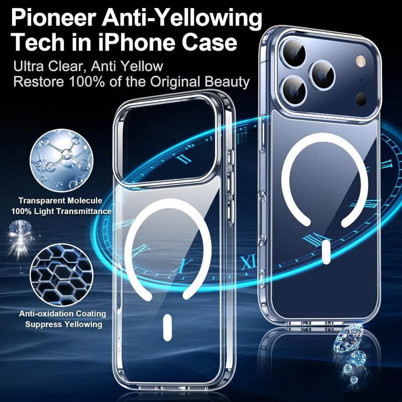 Shockproof phone case for iPhone + tempered glass
