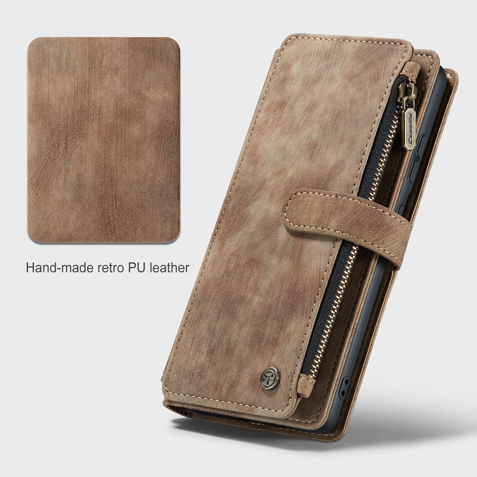 3-in-1 flip leather phone case for Samsung