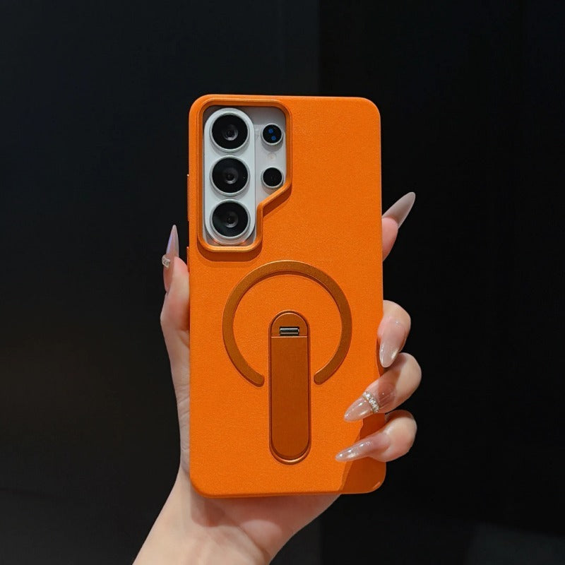 Invisible Stand Magnetic Charging Shockproof Phone Case for Samsung