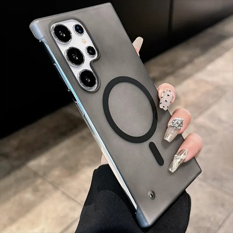 Luxury ultra-thin matte transparent frameless phone case for Samsung