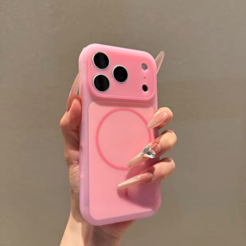 Full-coverage Cute Jelly Magnetic Phone Case for iPhone