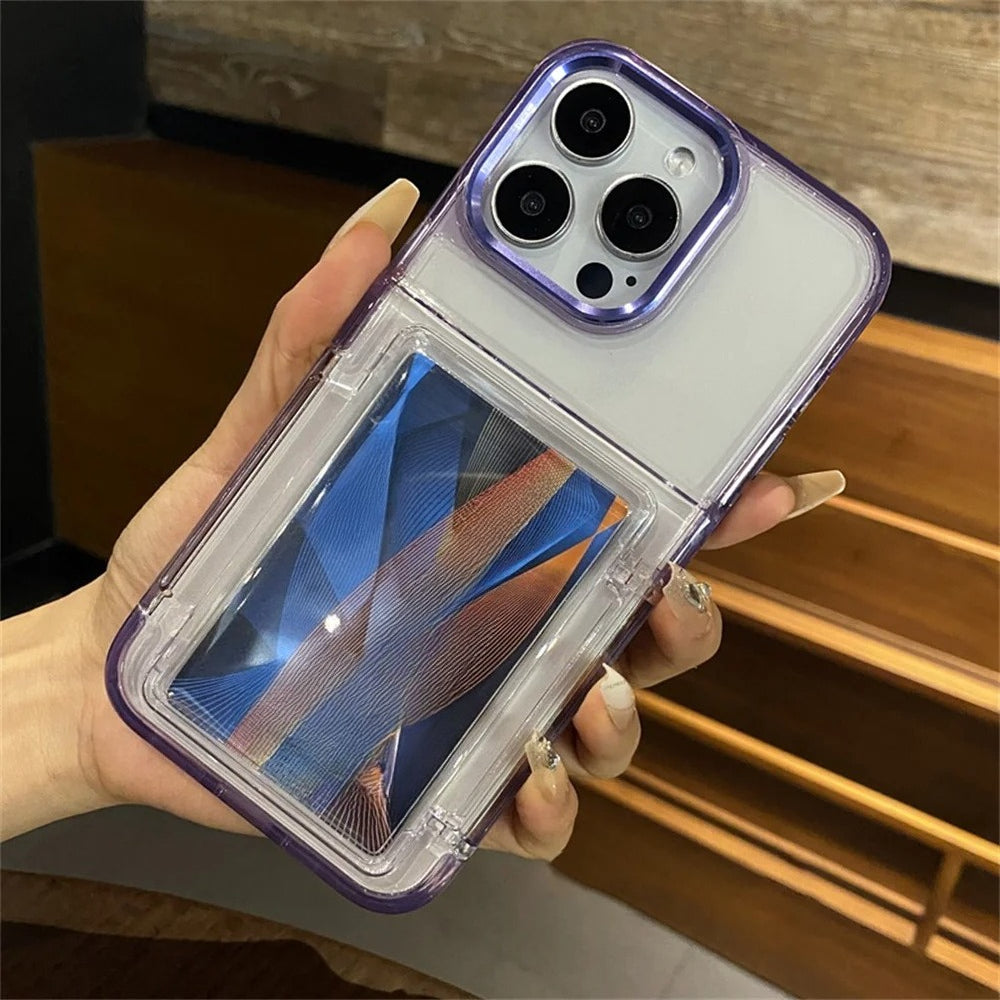 Card Slot Bag Holder Phone Case For iPhone