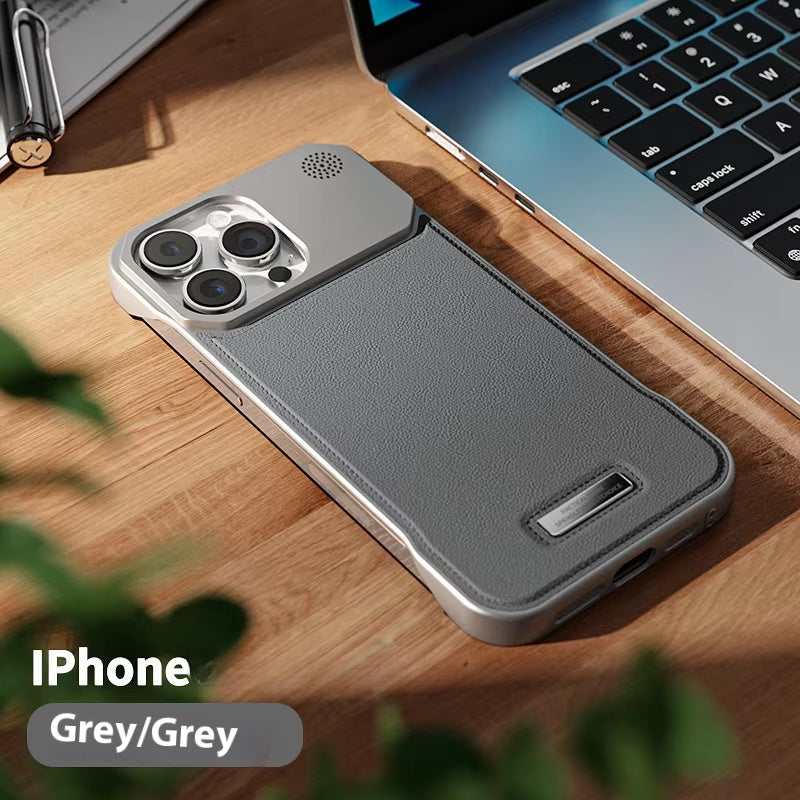 Luxury magnetic PU leather aromatherapy phone case suitable for iPhone